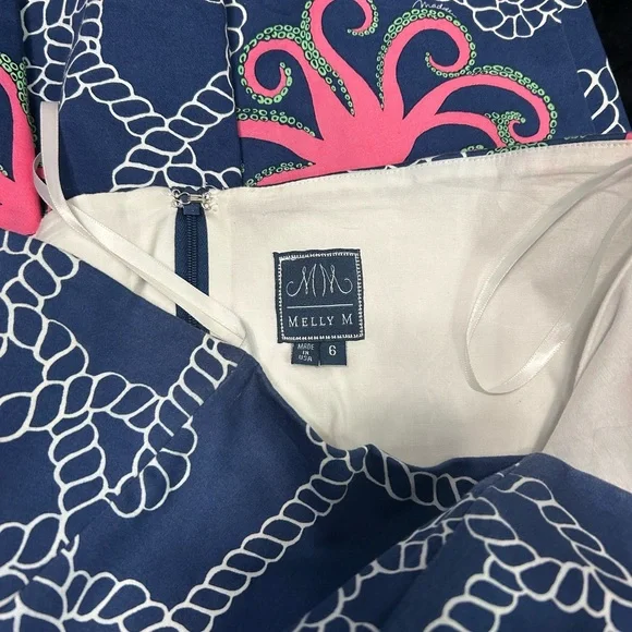 Melly M Blue and Pink Octopus Dress - Picture 7 of 7